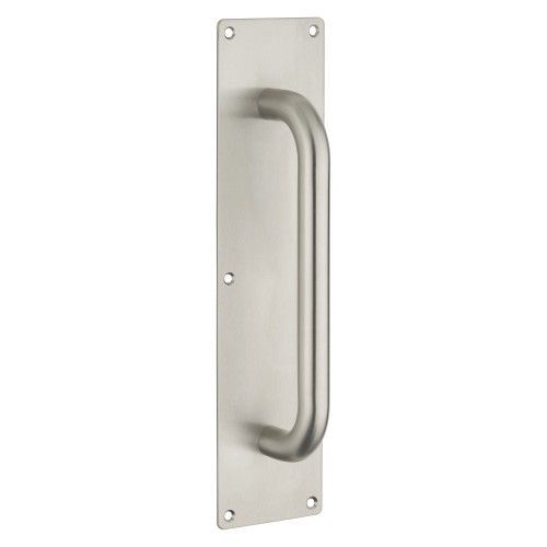 Poignée de tirage sur plaque borgne - en inox - porte battante FTH THIRARD