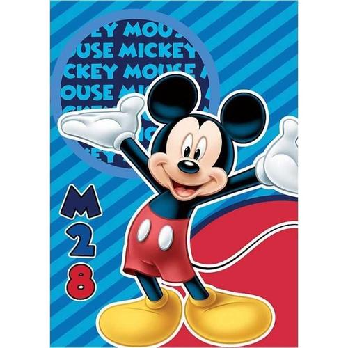 Mickey -Disney-Couverture Polaire 100x140 Cm.100% Polyester.