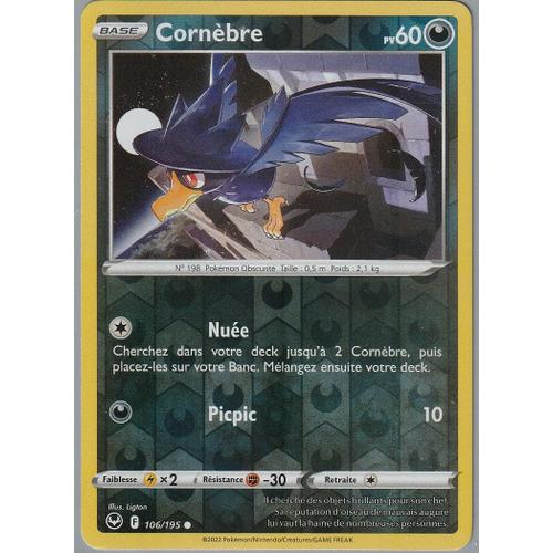 Carte Pokemon - Cornèbre - 106/195 - Reverse - Eb12 Tempête Argentée -