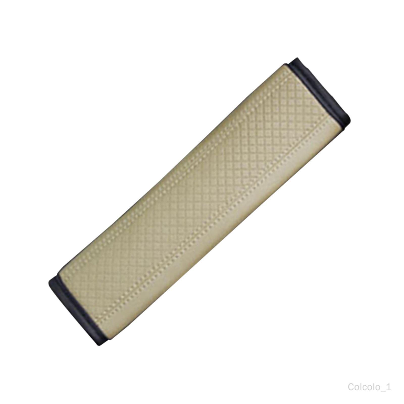 Couverture de coussin de ceinture de voiture empêcher le frottement  universel en cuir de Fiber conduite confortable pour sac à enfants  poussette Beige