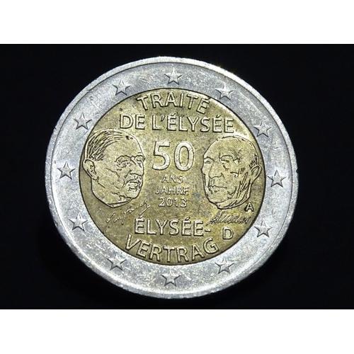 Pièce 2 Euros Traité De L Élysée 2013