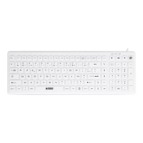 Urban Factory Sanee - Clavier - lavable - USB 2.0 - QWERTY - Espagnol - blanc