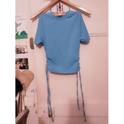 Top Court Bleu Clair 34 Xs Pimkie .