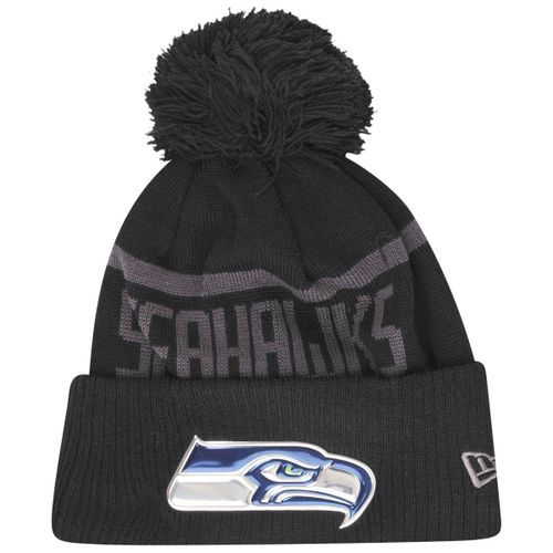 New Era Bobble Chapeau D'hiver - Liquid Seattle Seahawks