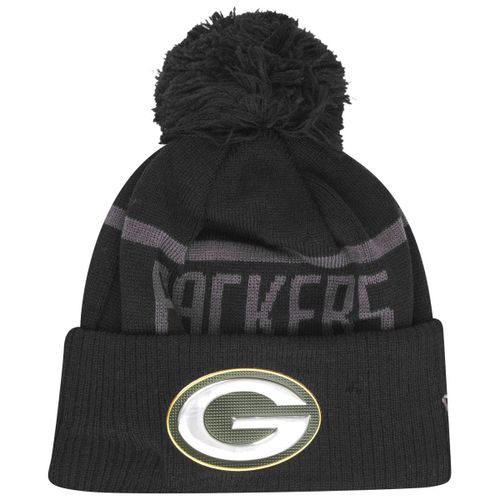 New Era Bobble Chapeau D'hiver - Liquid Green Bay Packers