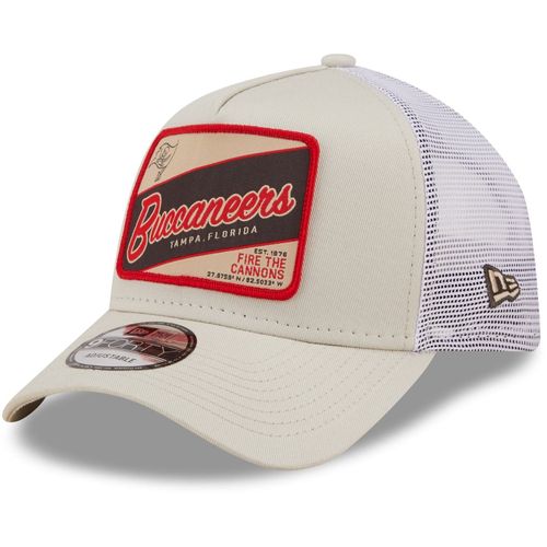 New Era A-Frame Trucker Cap - Tampa Bay Buccaneers Stone