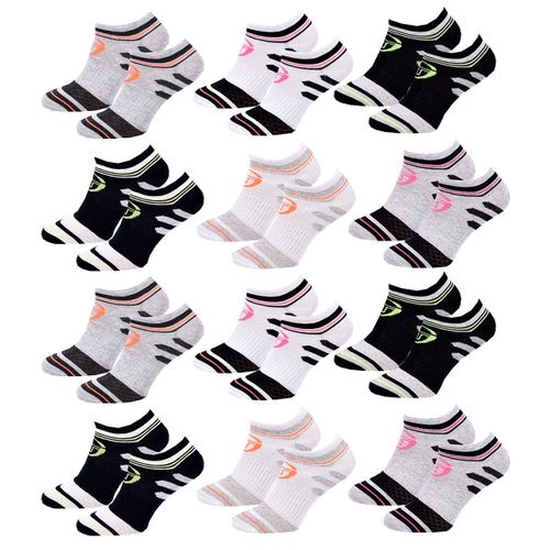 Chaussettes Femme Sneaker Sergio Tacchini Lot De 12 Pack De 12 Paires 2548
