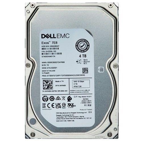 Dell - Custom Kit - disque dur - 4 To - interne - 3.5" - SAS 12Gb/s - 7200 tours/min - pour Dell 5820 Tower, 7820 Tower, 7920 Tower (3.5"); PowerEdge T330, T430; PowerEdge T150