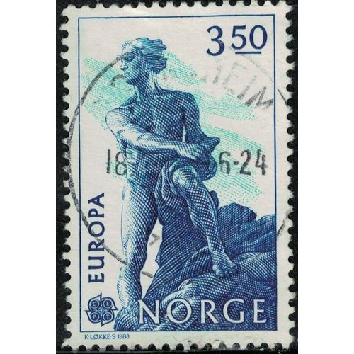 Norvège 1983 Oblitéré Used Niels Henrik Abel Mathématicien Y&t No 842 Su