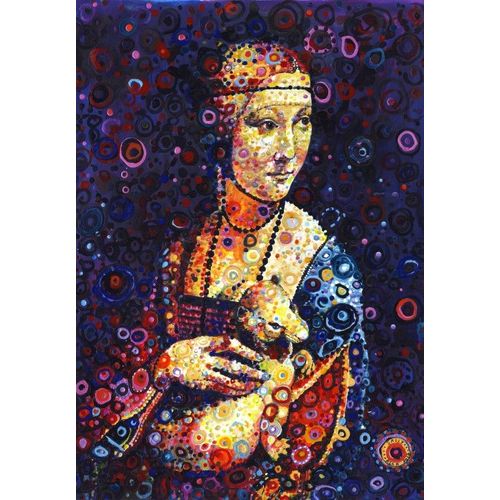 Leonardo Da Vinci: Lady With An Ermine, By Sally Rich - Puzzle 12 Pièces