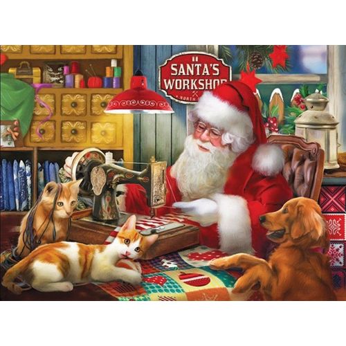 Tom Wood - Santa's Quilting Workshop - Puzzle 1000 Pièces