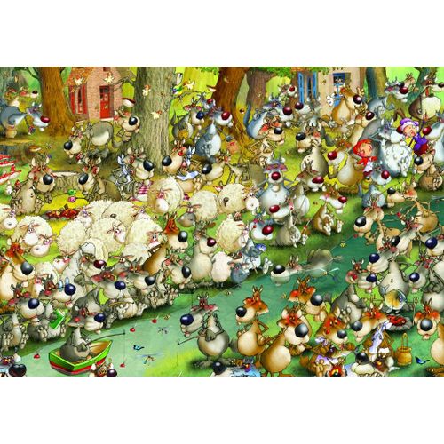 François Ruyer: Loups ! - Puzzle 12 Pièces
