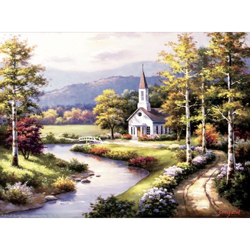 Sung Kim - Country Chapel - Puzzle 1000 Pièces