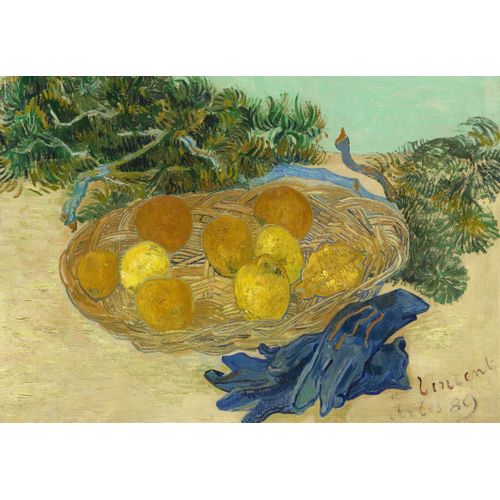 Vincent Van Gogh - Still Life Of Oranges And Lemons With Blue Gloves, 1889 - Puzzle 12 Pièces