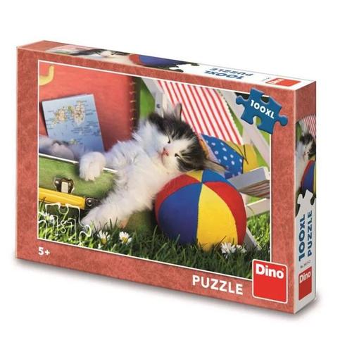 La Sieste Du Chaton - Puzzle 100 Pièces