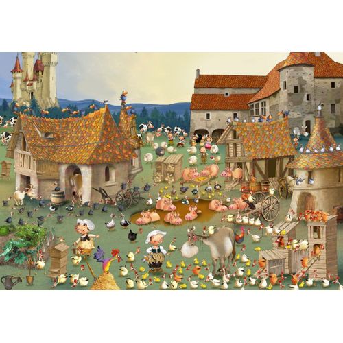 François Ruyer - Ferme - Puzzle 12 Pièces
