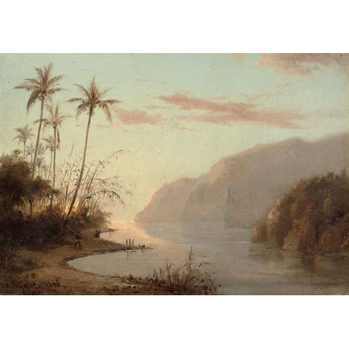 Camille Pissarro : Creek In St. Thomas, Virgin Islands, 1856 - Puzzle 12 Pièces