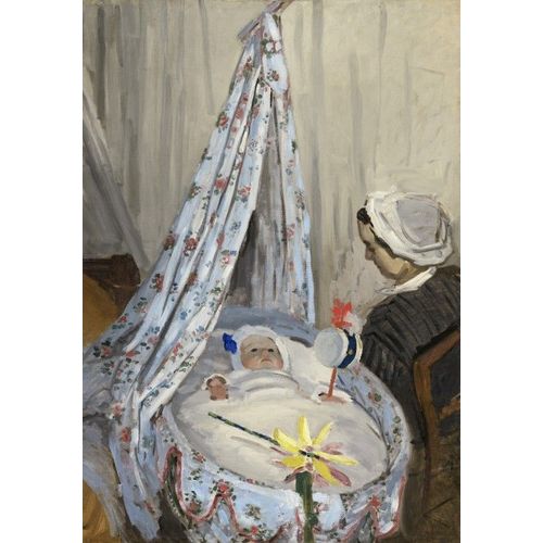 Claude Monet - The Cradle - Camille With The Artist's Son Jean, 1867 - Puzzle 12 Pièces
