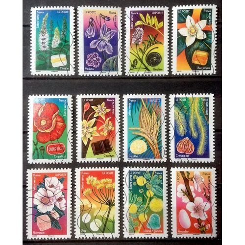 Série Fleurs Et Douceurs - Jolis N° 2133 2134 3135 2136 2137 2138 2139 2140 2141 2142 2143 2144 Obl - France Année 2022 - Brn83 - N33184