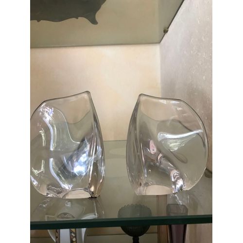 serre livres en cristal incolore de Daum
