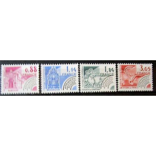 1981. Série Complète Préob170 À Préob173: Monuments Historiques (3).