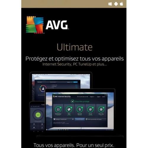 Antivirus Avg Ultimate 2024 (3 Ans / 10 Appareils) - Version Dématrialisée