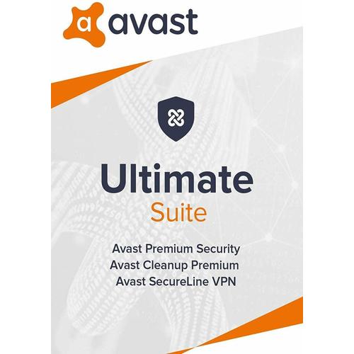 Antivirus Avast Ultimate Suite 2024 (3 Ans / 10 Appareils) - Version Dématérialisée