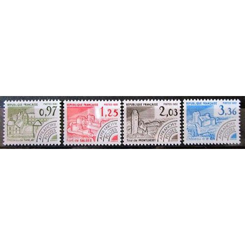 1982. Série Complète Préob174 À Préob177: Monuments Historiques (4).