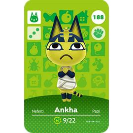 Carte de jeu NFC Amiibo Animal Crossing New Horizon Compatible avec  Nintendo Switch/Lite/Wii U/3DS - Ankha 188