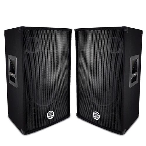Paire d'enceintes Sono Bass Reflex Trapézoïdal à 3 voies 15"/38cm - 2 x 700W - BM SONIC BMS-15