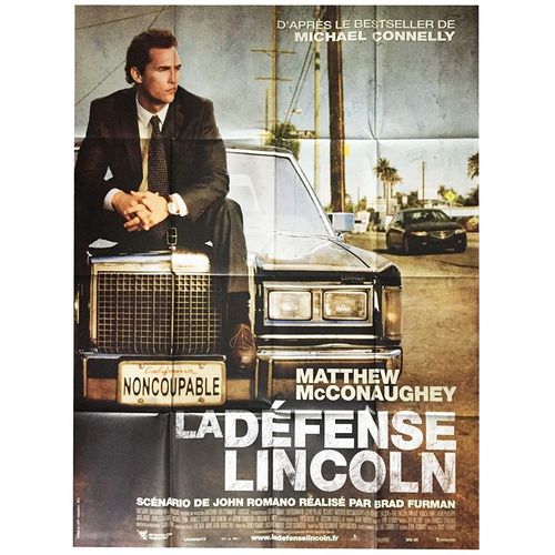 La Défense Lincoln (The Lincoln Lawyer) - Véritable Affiche De Cinéma Pliée - Format 120x160 Cm - De Brad Furman Avec Matthew Mcconaughey, Marisa Tomei, Ryan Phillippe, John Leguizamo - 2011