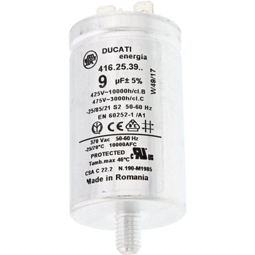 Condensateur Pour Sèche-Linge - 9 Uf 1251008106 Faure Arthur Martin
