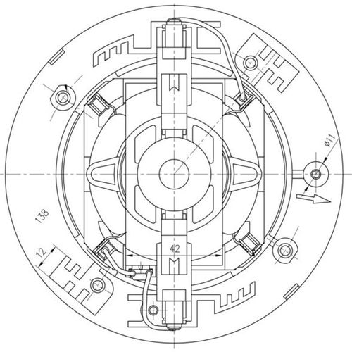 Moteur D'Aspirateur 2190861019 Faure Arthur Martin