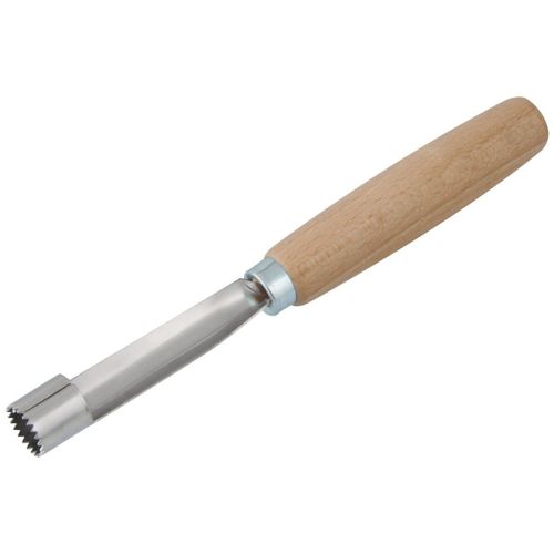 Fackelmann 31372 Vide-Pommes À Manche En Bois De Hêtre Fsc, Evideur De Pommes Pour Enlever Les Pépins, Acier Inoxydable, Bois De Hêtre Fsc, 16,5 Cm