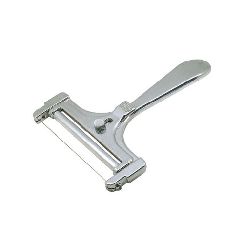 Fackelmann 45861 Coupe Fromage En Tranches En Aluminium Avec Rouleau Et Fil De Coupe, Trancheur À Fromage, Portionneuse À Fromage, Ustensile De Cuisine, Aluminium, Gris, 15 Cm