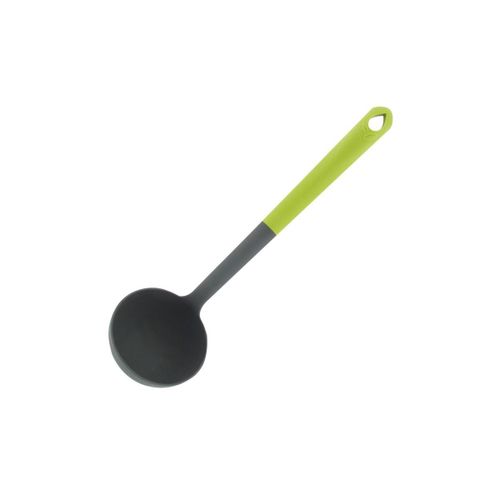 Fackelmann 687054 Louche, Louche De Cuisine, Ustensile De Cuisine, Louche Pour Soupe, Bioplastique, Vert, Gris, 32,5 X 8,7 Cm