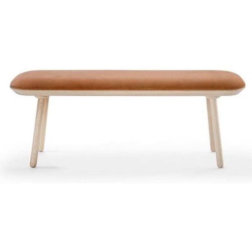 Banc Naïve Frêne & Velours Terracotta 140cm - Emko