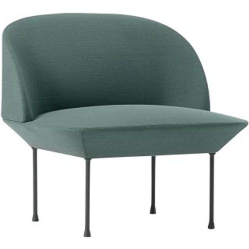 Chaise Lounge Oslo Tissu Vert Steelcut Trio 966 - Muuto