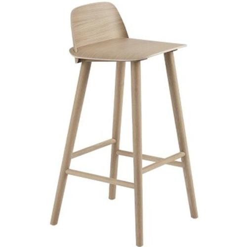 Tabouret De Bar Nerd Chêne Naturel H89 Cm - Muuto