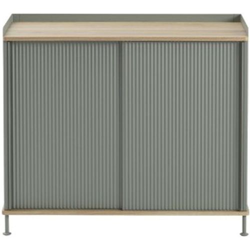Buffet Haut Enfold Dusty Green & Chêne Naturel - Muuto