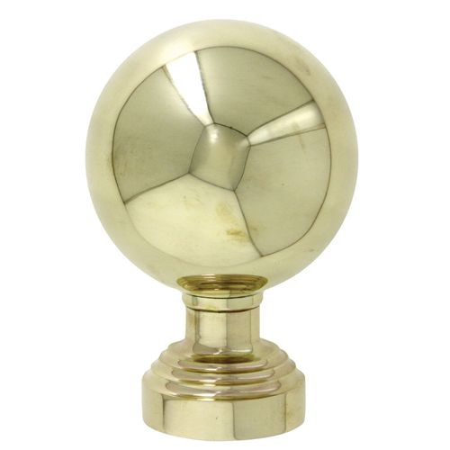 Boule de rampe laiton sous plaque Ø70mm - DEVISMES - 11670 + SP1
