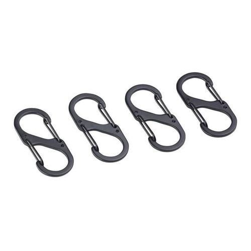 Pack De 4 Mousquetons En S Pour Fixation De Filet De Coffre