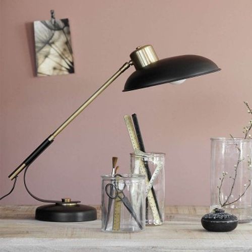 Lampe À Poser Art Deco Noir - House Doctor