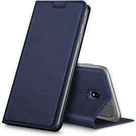 Etui Pour Samsung Galaxy J3 (2017), Coque Pochette Portefeuille Pour Housse Galaxy J3 (2017) Avec Magnetique Fonction Wallet [J330] - Bleu