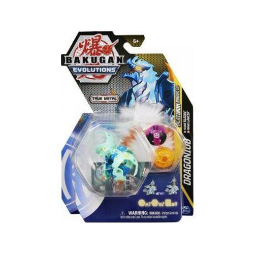 Coffret Bakugan - Pack Platinum Power Up : Dragoniod Nano Sledge Nano Lancer : 3 Boules - Set Evolutions Serie 4 + 1 Carte Tigre