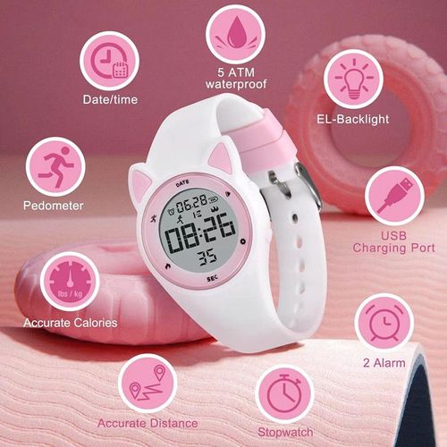 Montre Enfant, Adolescent Sport Digitale De Fitness Tracker, Avec Alarme/Chronographe/?tanche