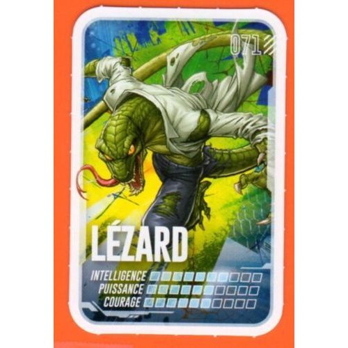 Carte Marvel Lezard 071 Leclerc 2022