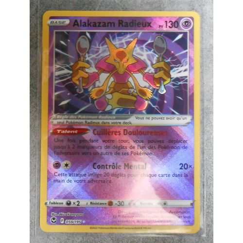 Alakazam Radieux 059/195 - Eb12 - Tempête Argentée - Vf