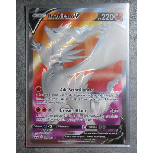 Reshiram V Fa 172/195 - Eb12 - Tempête Argentée - Vf