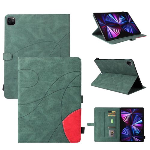 Coque Pour Tablet Ipad Pro 12.9 2018/2020/2021,Etui Pour Tablet Ipad Pro 12.9 2018/2020/2021 Pu Housse Flip Coque Avec Built Stand Et Magnétique Fermeture Bande,Vert